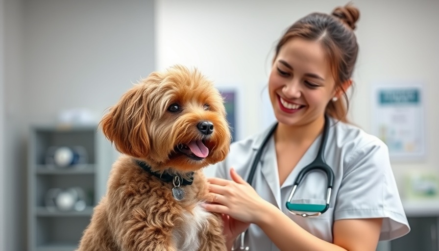 Female vet examines small dog in modern clinic, illustrating cost of veterinary care.