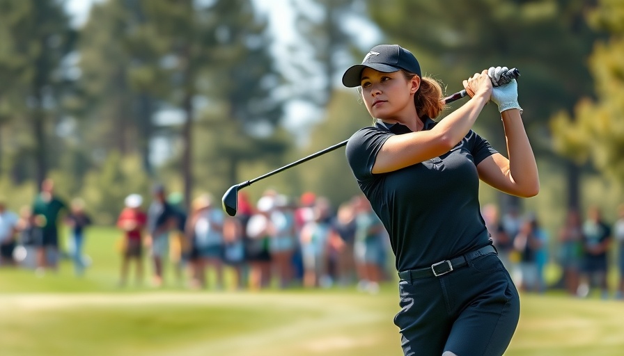 Oregon women's golf, player in action at NCAA Regional.