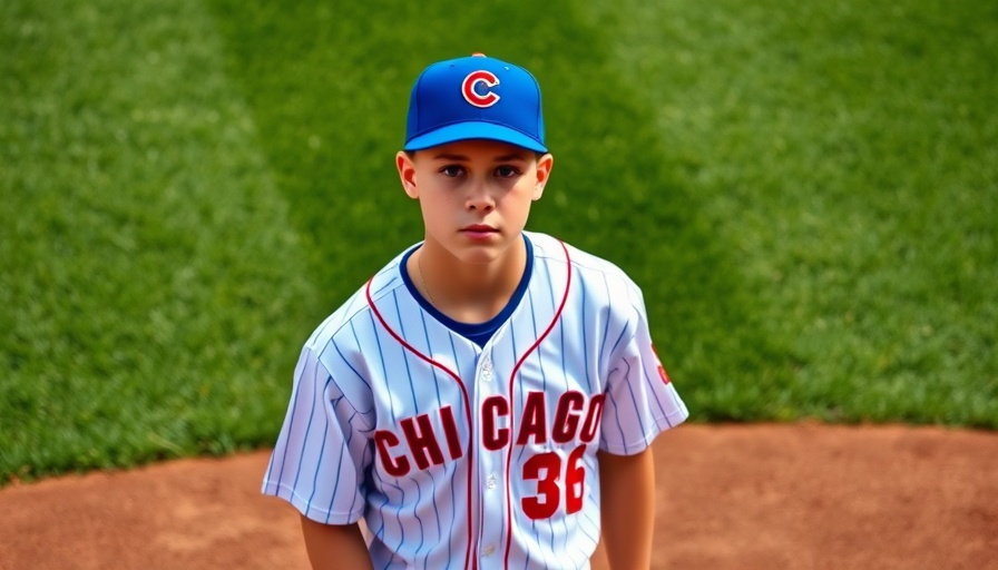 Chicago Cubs player standing on field, Cubs Call Up Cade Horton