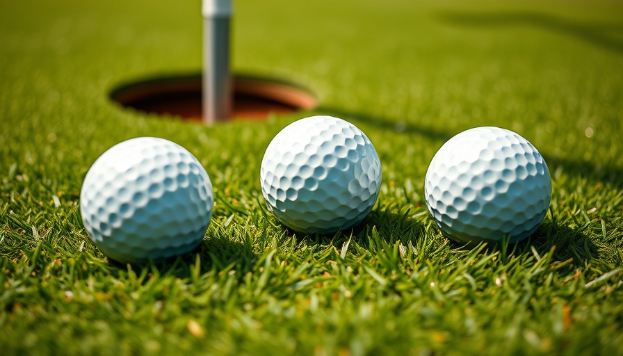 Golf balls on green, representing UAPB golf wins PGA collegiate title.