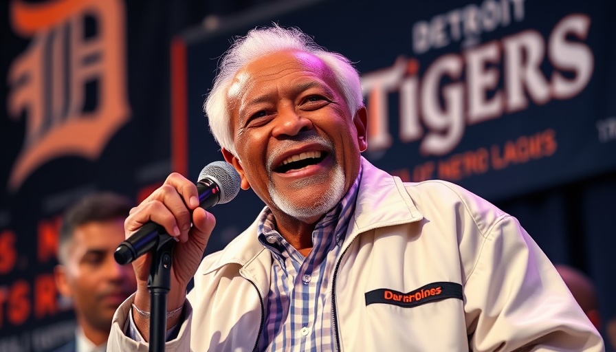 Chet Lemon baseball legacy event with joyful speaker.