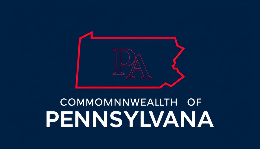 Commonwealth of Pennsylvania logo, dark blue background