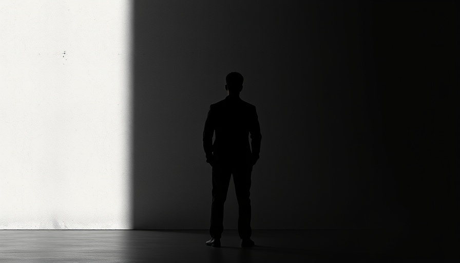 Supporting grieving employees at work; a solitary silhouette in contemplation.