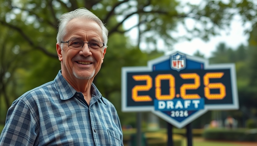 2026 NFL Draft countdown in Pittsburgh park.