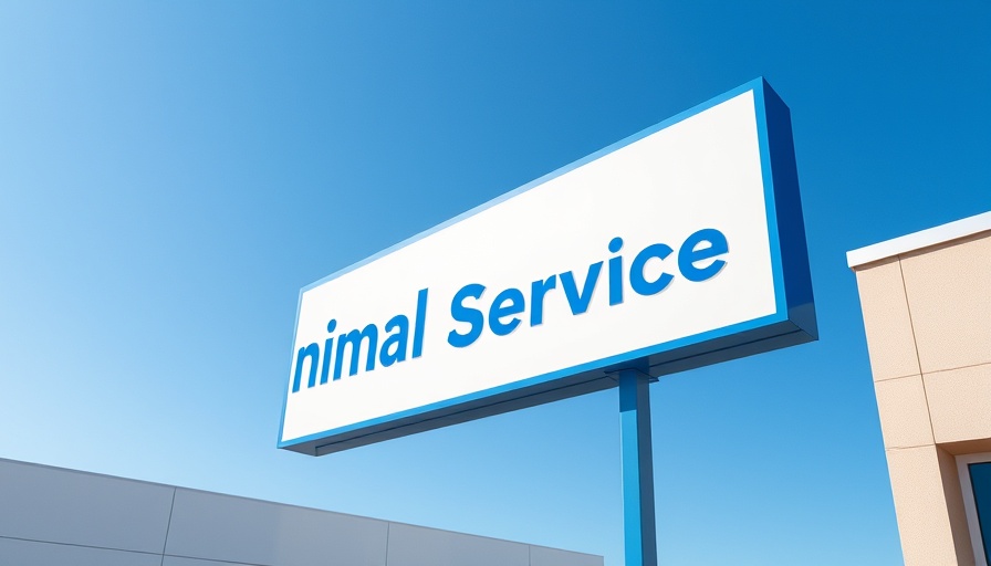 Sign of Kern County Animal Services against clear sky