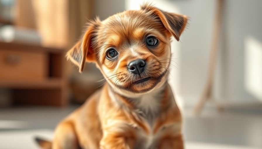 Adorable brown dog representing the global pet insurance market.