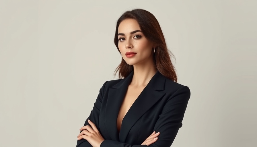 Confident woman exemplifying work-life balance responsibility.