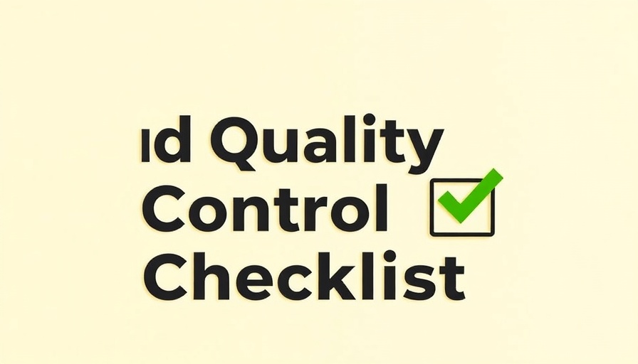 Ad Quality Control Checklist graphic with yellow background.