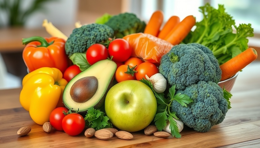 Healthy school nutrition featuring fresh vegetables and fruits.