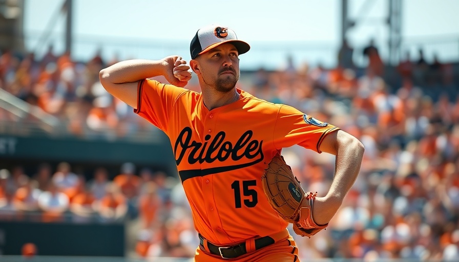 Baltimore Orioles pitcher in action on the mound.