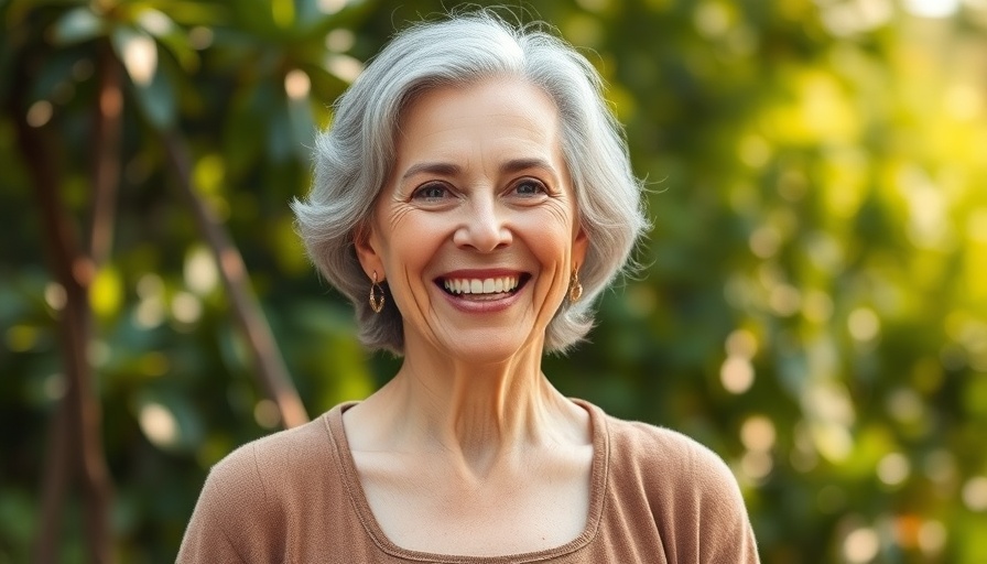 Smiling woman outdoors for Mental Health Awareness Month