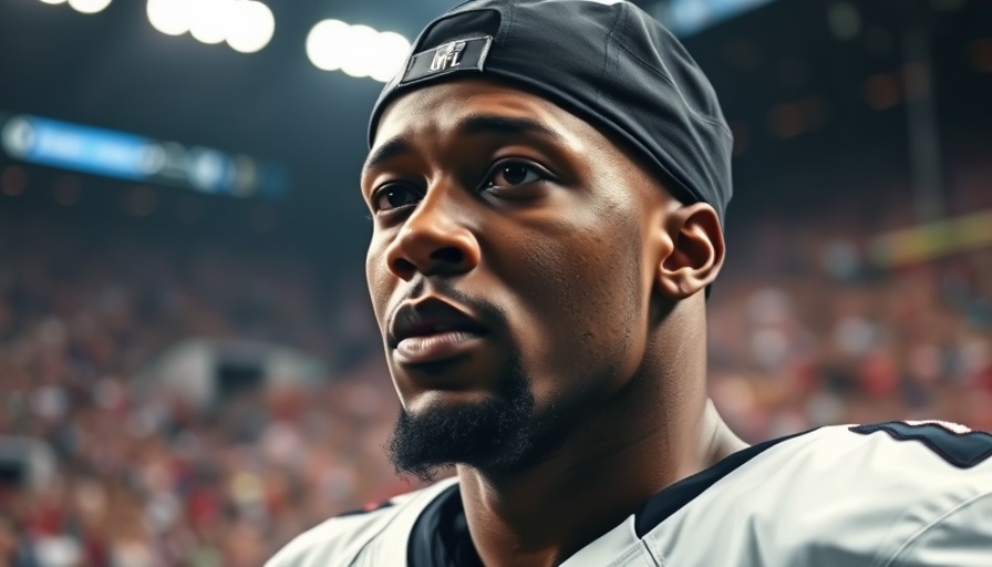NFL Player News: Focused NFL athlete in stadium