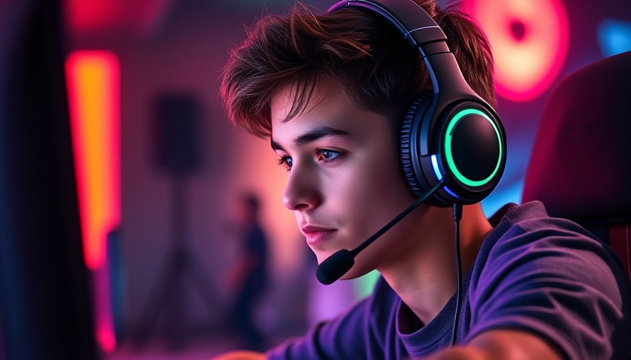 Gamer focused on online gaming safety, immersed in digital world.