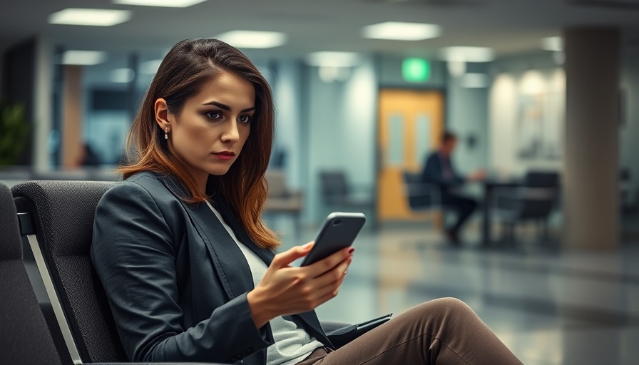 WhatsApp Privacy Commitment: User in office with app open on phone.