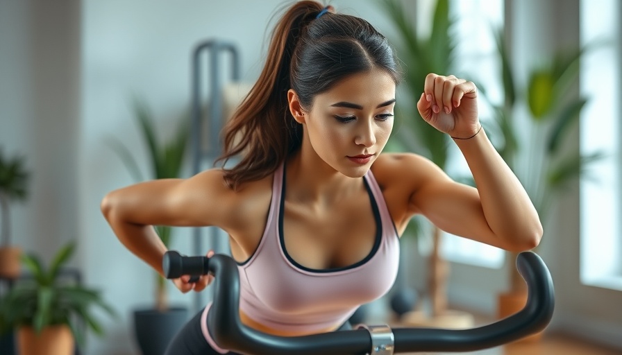 Indoor workout session, young woman bike crunch.