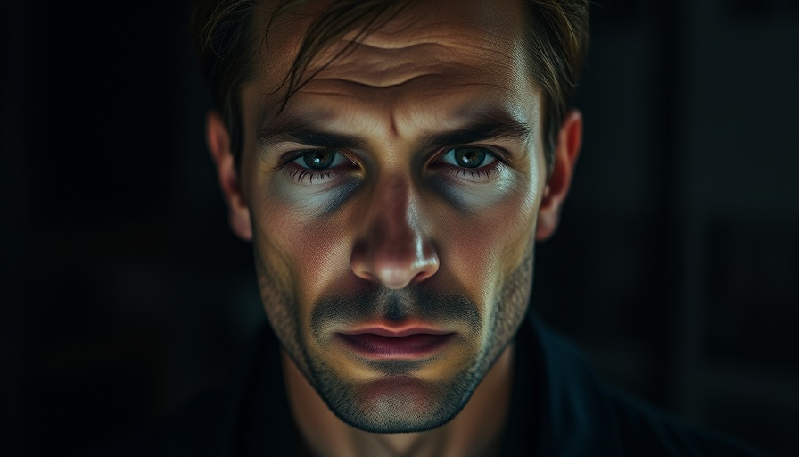 Close-up expressionless man in dim light, reflecting on rising gaming costs.