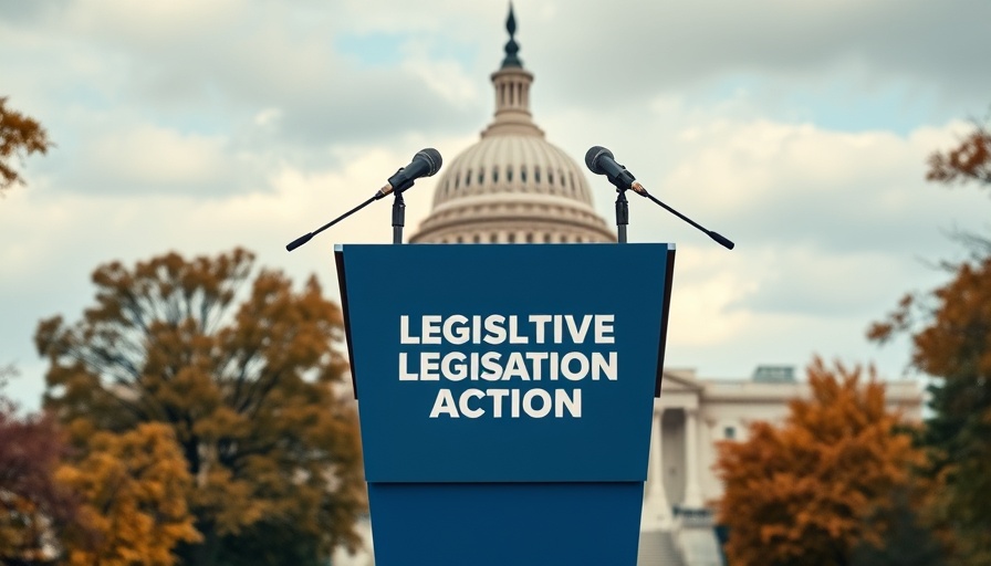 Podium with 'Pass KOSA Now' sign in front of Capitol.