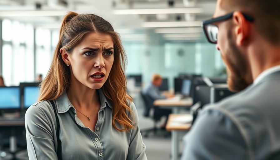 Coping with toxic workplaces - stressed woman with angry colleague