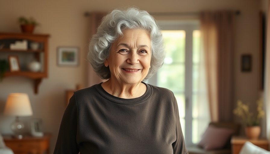 Elderly woman smiling, representing secret to long and healthy life.