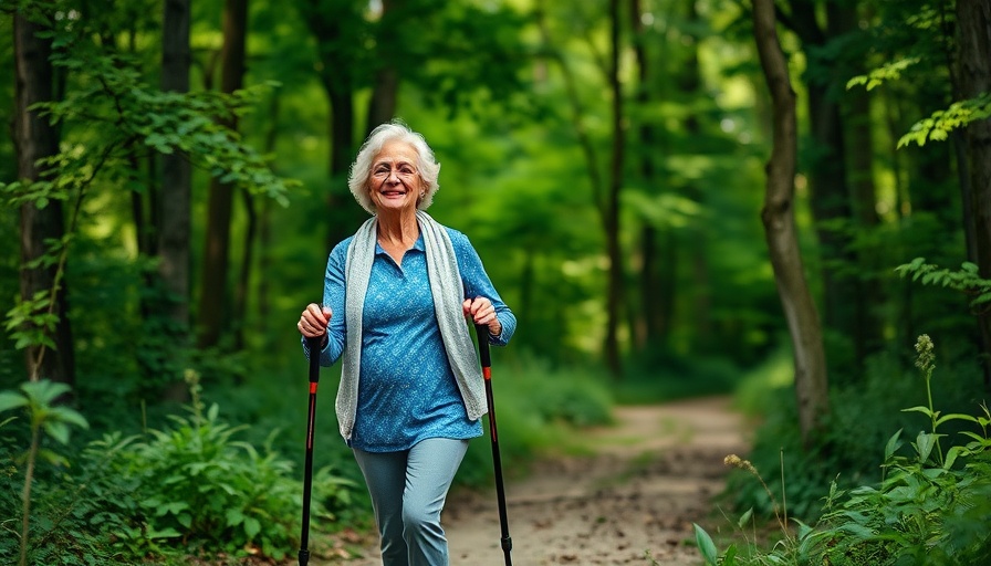 Older women enjoy walking for exercise and heart fitness.