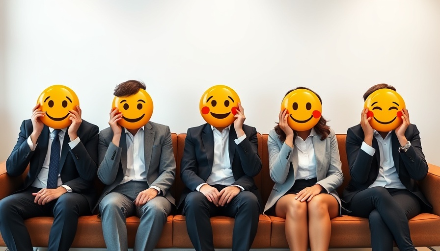 Business team illustrating how emojis are shaping work communications.