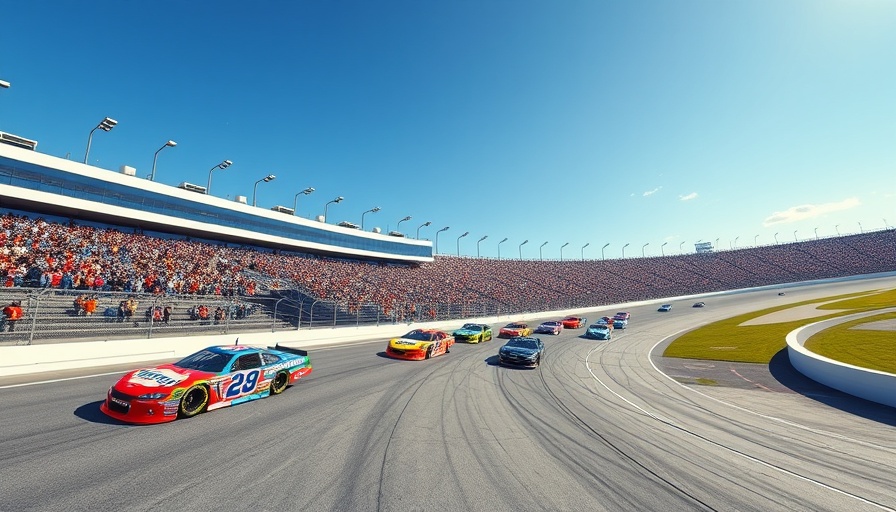 Rockingham Speedway for Sale with NASCAR race in progress