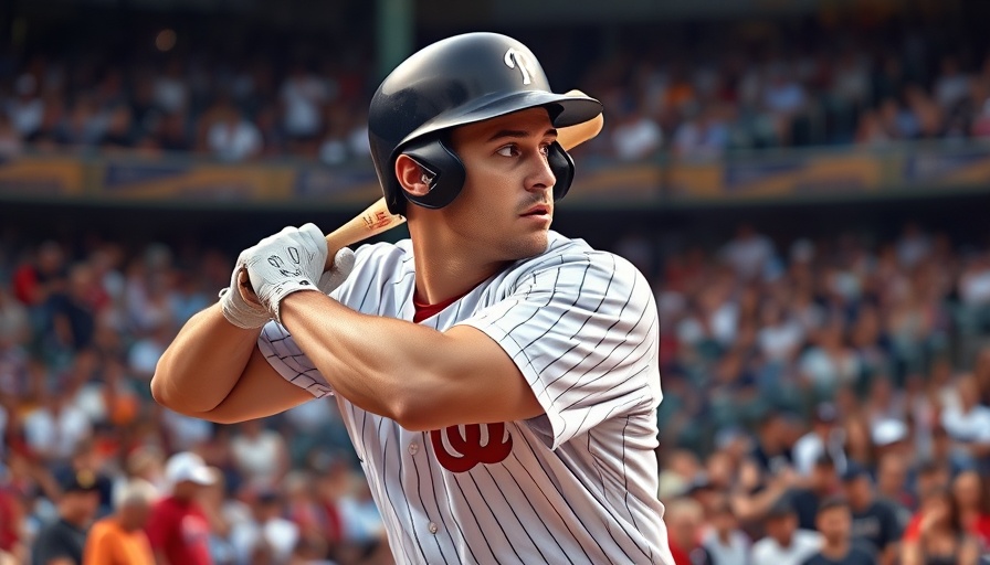 2025-26 MLB Free Agent swinging bat in stadium action shot