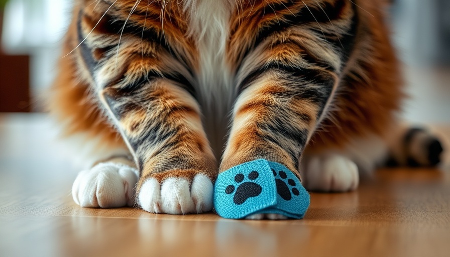 Tabby cat with a paw bandage, ideal for Trupanion pet insurance review 2025.