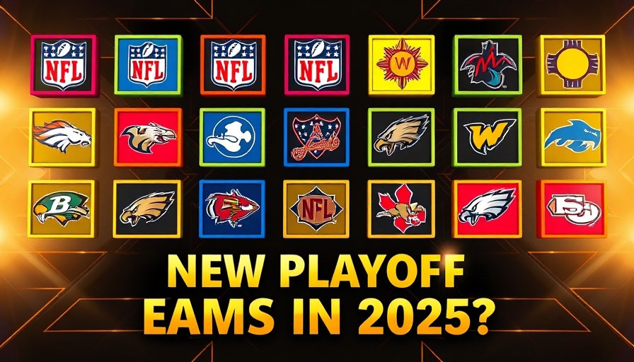 NFL Playoff Chances visual displaying team logos, vibrant design