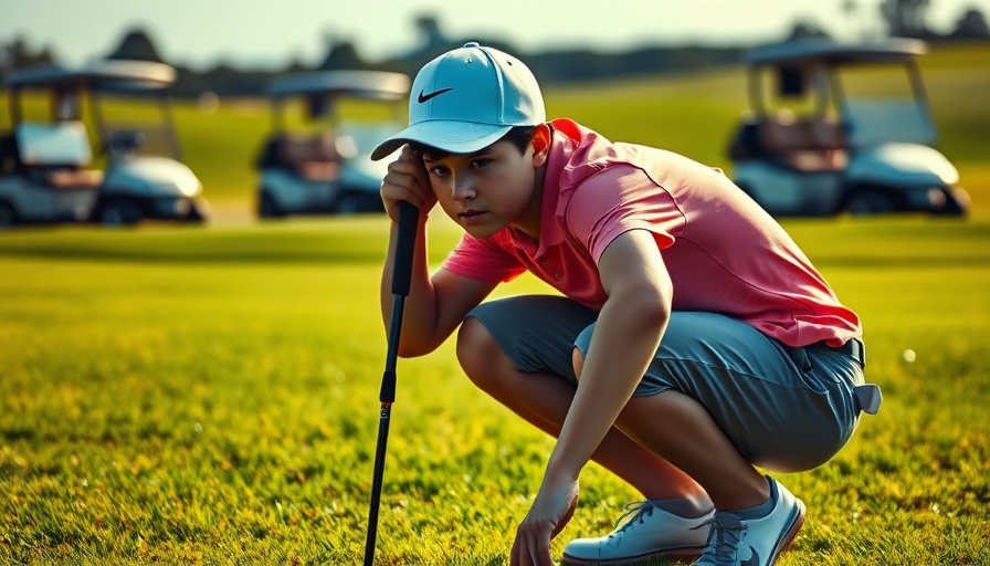 North Dakota state boys golf meet participant focused on putting