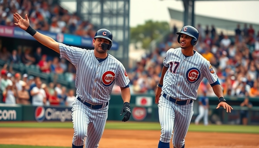 2025 MLB All-Star voting: Cubs players celebrate on baseball field.