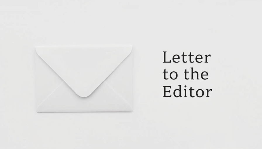 Minimalist image of envelope beside 'Letter to the Editor'
