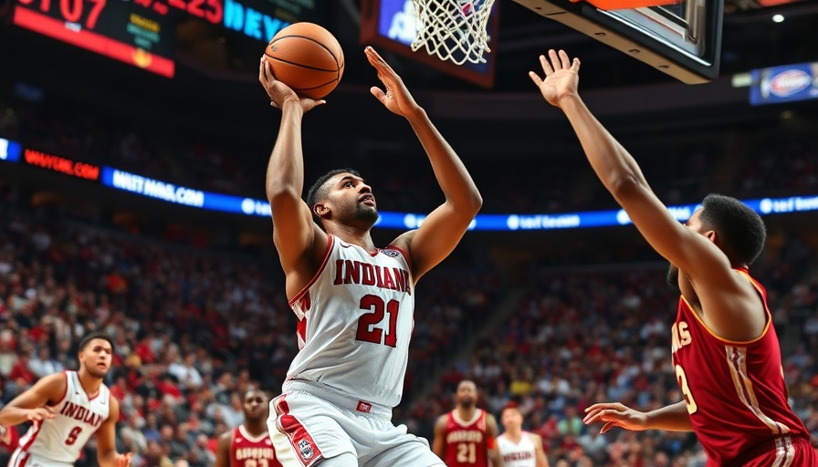Indiana player in intense action during NBA game, NBA Finals 2025 betting guide.