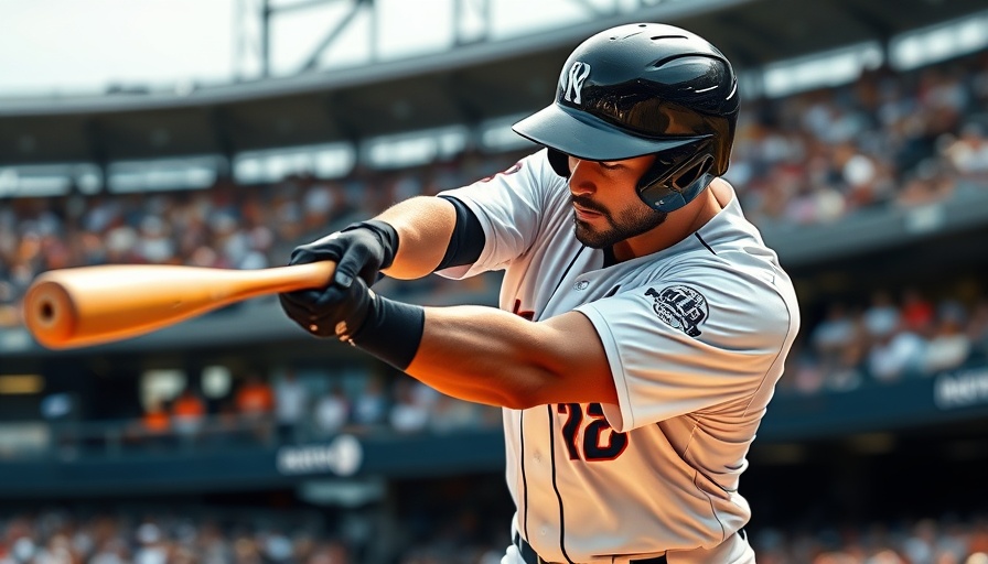 Baseball player swings bat during game, Otto Kemp MLB debut.