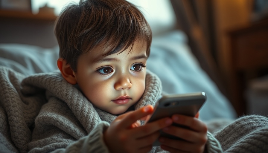 Child using smartphone under blanket, highlighting two-hour social media cap issue.