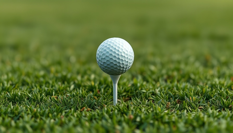 Golf ball on tee highlighting University of Minnesota golf course closure.