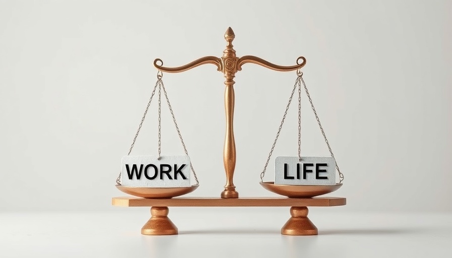 Balanced scale representing work-life balance in Sweden.