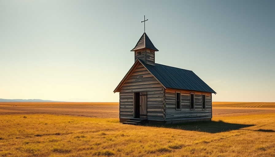 Old wooden church symbolizing Alienated America and the Future of the American Dream.
