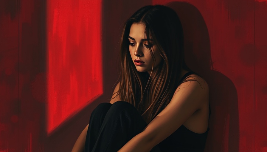 Artistic depiction of reflective woman in dark, moody setting exploring toxic workplace culture.