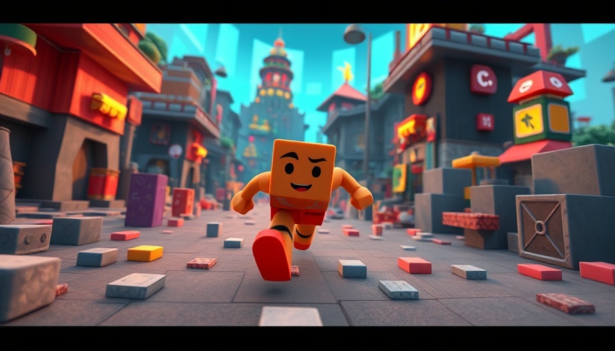 3D virtual game screenshot representing online safety for kids.