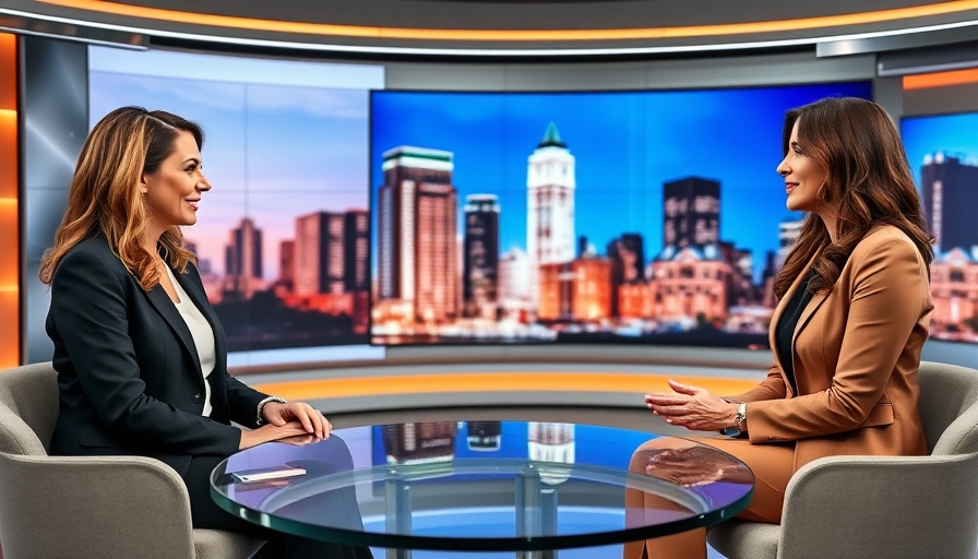 TV interview on work-life balance tips with leadership coach.