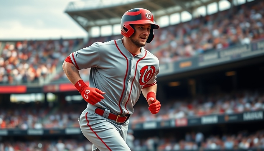 Nick Castellanos running on field during game, Photorealistic action.