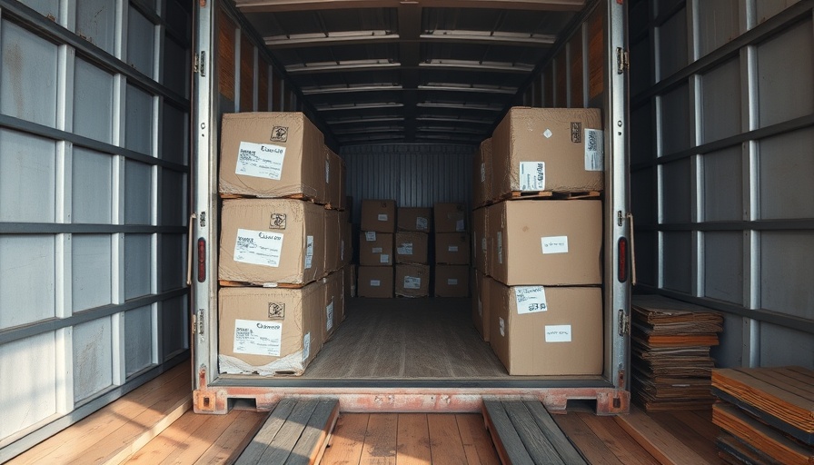 Nintendo Switch 2 heist - empty trailer with stacked boxes.