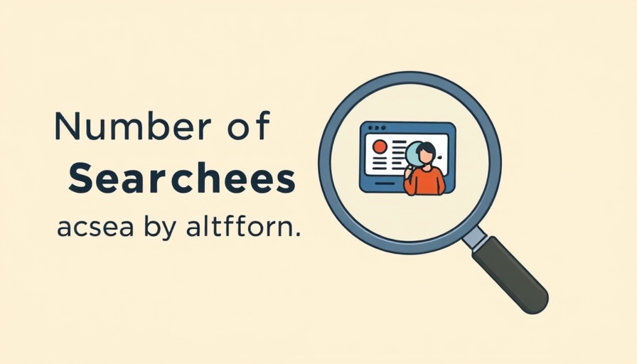 Illustration highlighting search activity across platforms.