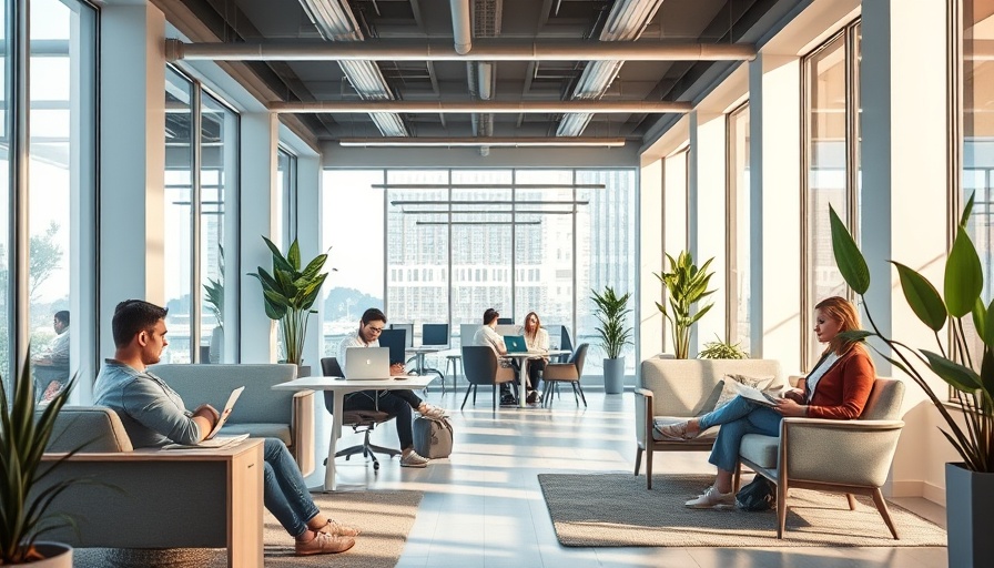 Modern office promoting work-life balance with natural lighting.