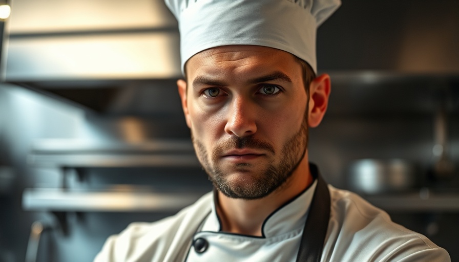 Concerned chef in a kitchen highlighting toxic workplace culture.