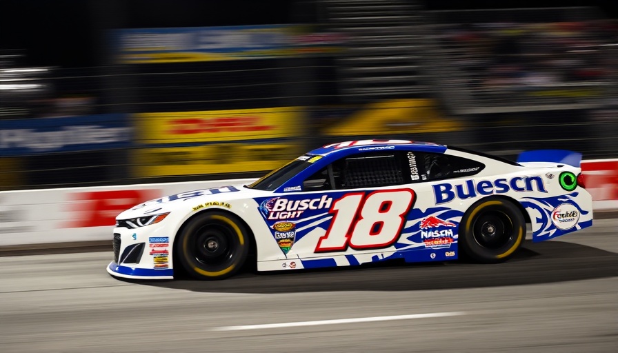 2025 Quaker State 400 odds and predictions featuring a race car.