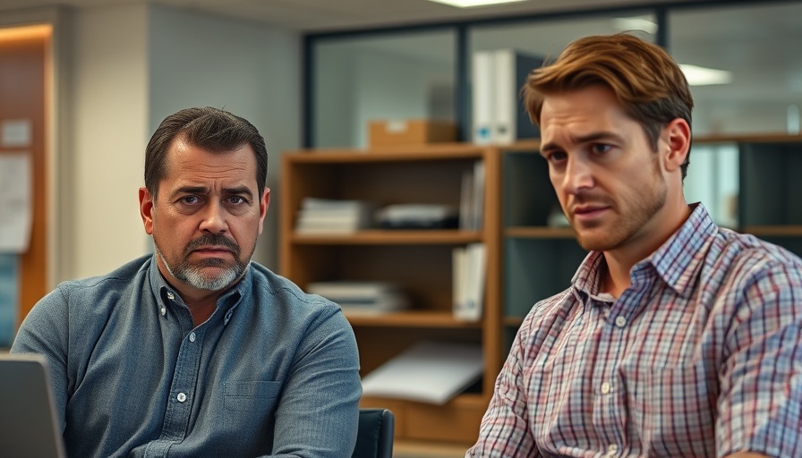 Scene depicting toxic work environments with dismissive dialogue.