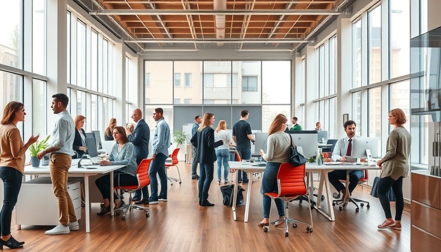 Modern office showcasing work-life balance in best countries setting.