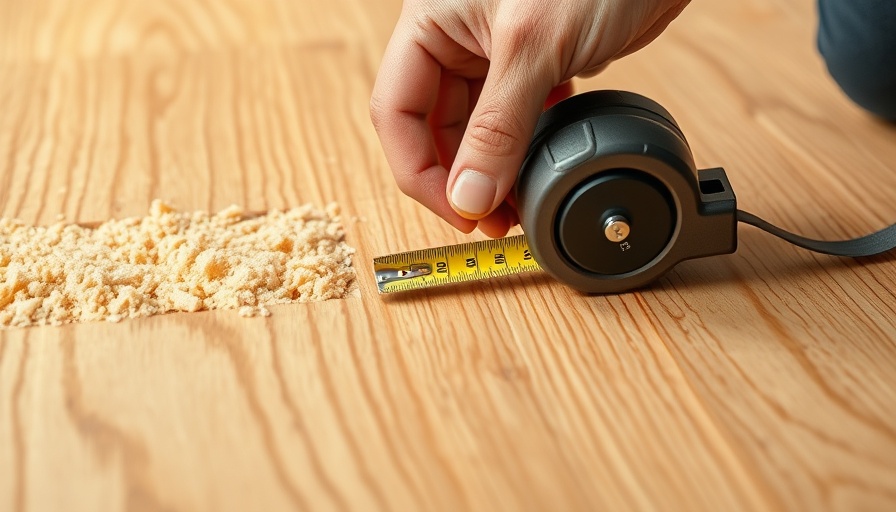 Close-up of measuring floor insulation for advice.
